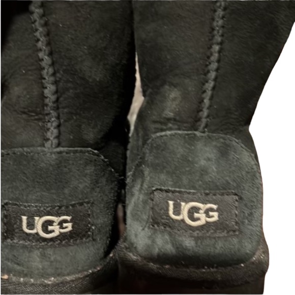 Girls j1 big girls Ugg boots winter snow boots black